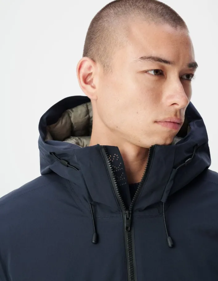 Parka à capuche marine WATERPROOF Homme