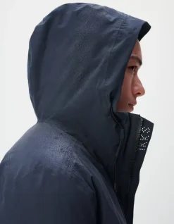 Parka à capuche marine WATERPROOF Homme