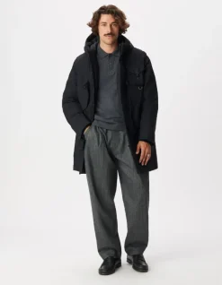 Parka 2-en-1 noire WATERPROOF et gilet sans manches Homme
