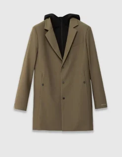 Parka kaki parementure noire amovible EASY CARE Homme