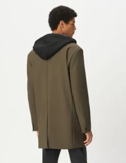 Parka kaki parementure noire amovible EASY CARE Homme