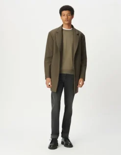 Parka kaki parementure noire amovible EASY CARE Homme