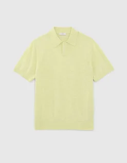 Polo anis tricot léger Homme