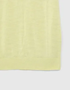 Polo anis tricot léger Homme