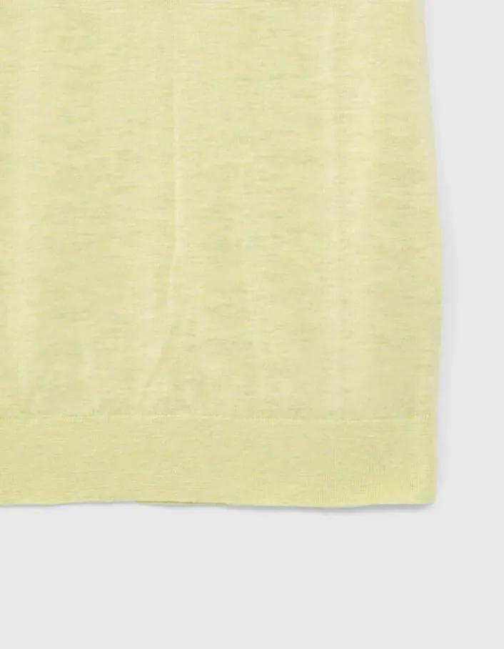 Polo anis tricot léger Homme