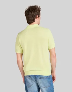 Polo anis tricot léger Homme