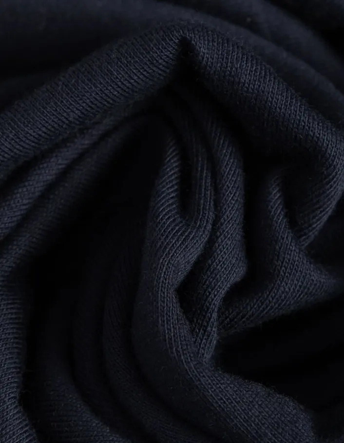 Polo bleu marine en coton modal Homme