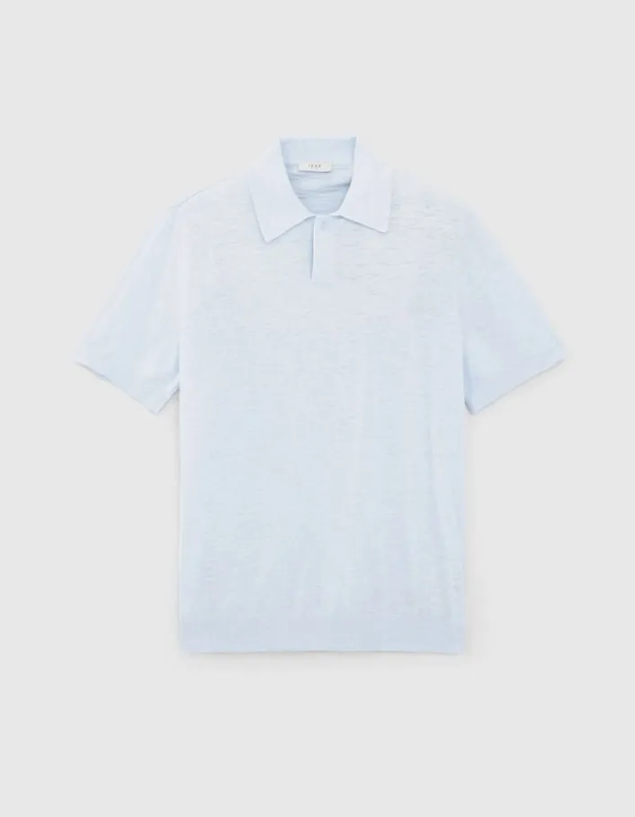 Polo ciel tricot léger Homme