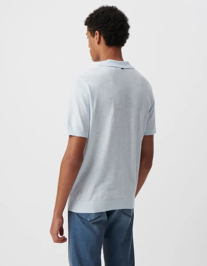 Polo ciel tricot léger Homme