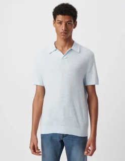 Polo ciel tricot léger Homme