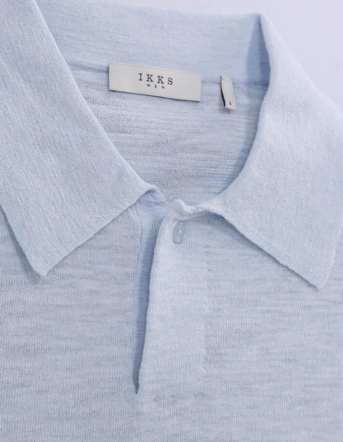 Polo ciel tricot léger Homme