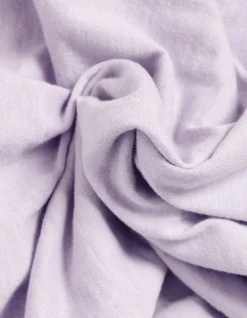 Polo manches courtes lilas maille flammée Homme
