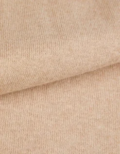 Polo manches longues marron beige Homme