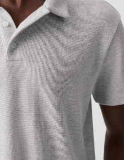Polo REGULAR nuage coton bio maille nid d'abeille Homme