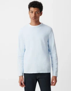Pull ciel tricot flammé bords roulottés Homme