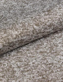 Pull manches longues kaki tricot mouliné Homme