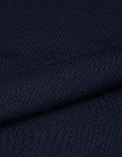 Pull manches longues marine tricot détail lurex Femme