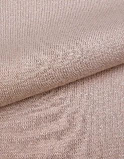 Pull sans manches beige lurex détails chainettes Femme