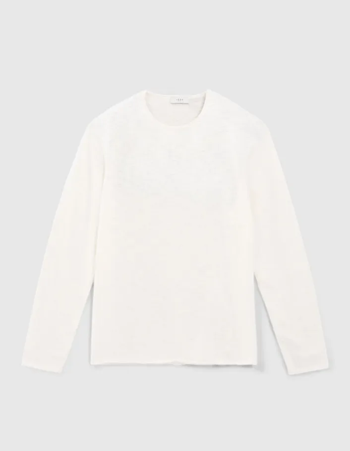 Pull stuck tricot flammé à bords roulottés Homme