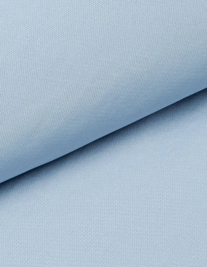 Robe longue sans manches bleu ciel satinée Femme