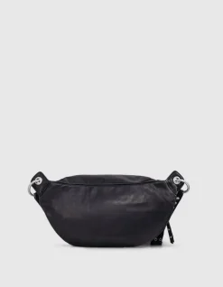 Sac banane 1440 noir cuir Femme