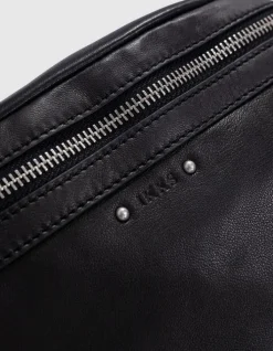 Sac banane 1440 noir cuir Femme