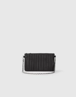 Sac Le 111 Romy noir cuir métalleries silver Femme