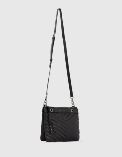 Sac 1440 Reporter cuir matelassé double pochette Femme