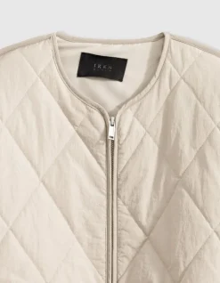 Sous-doudoune beige oversize Femme