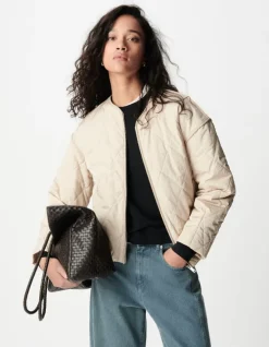 Sous-doudoune beige oversize Femme