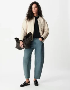 Sous-doudoune beige oversize Femme