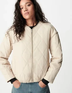 Sous-doudoune beige oversize Femme