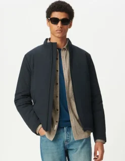 Sous-doudoune marine col montant Homme