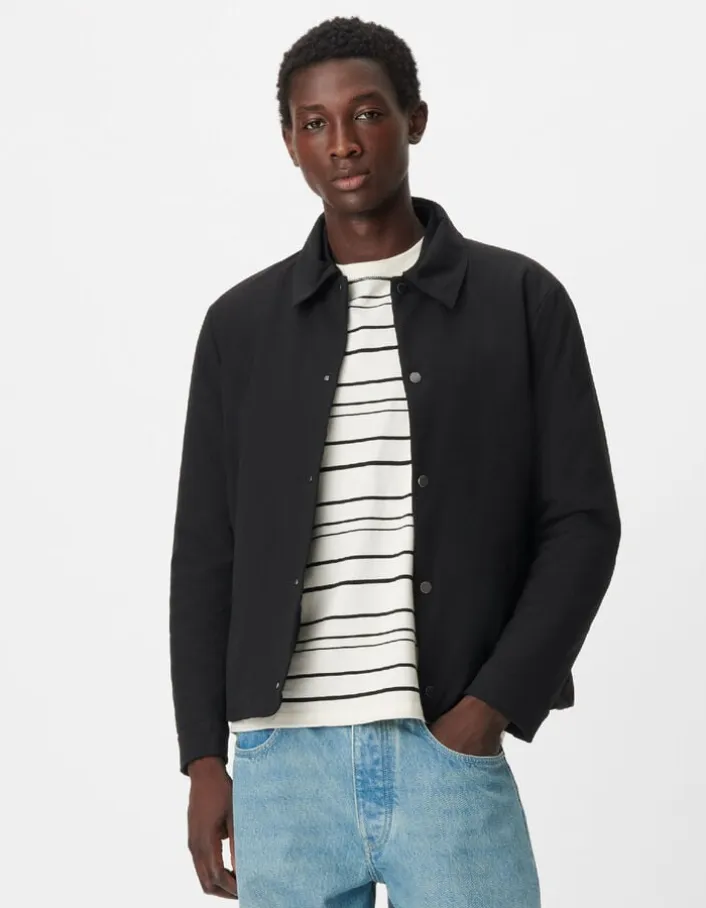 Sous-doudoune noire col chemise WATERPROOF Homme