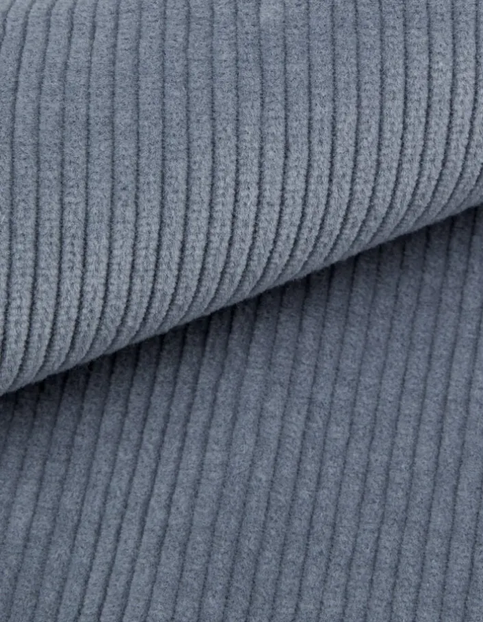 Surchemise easy bleue velours côtelé Homme