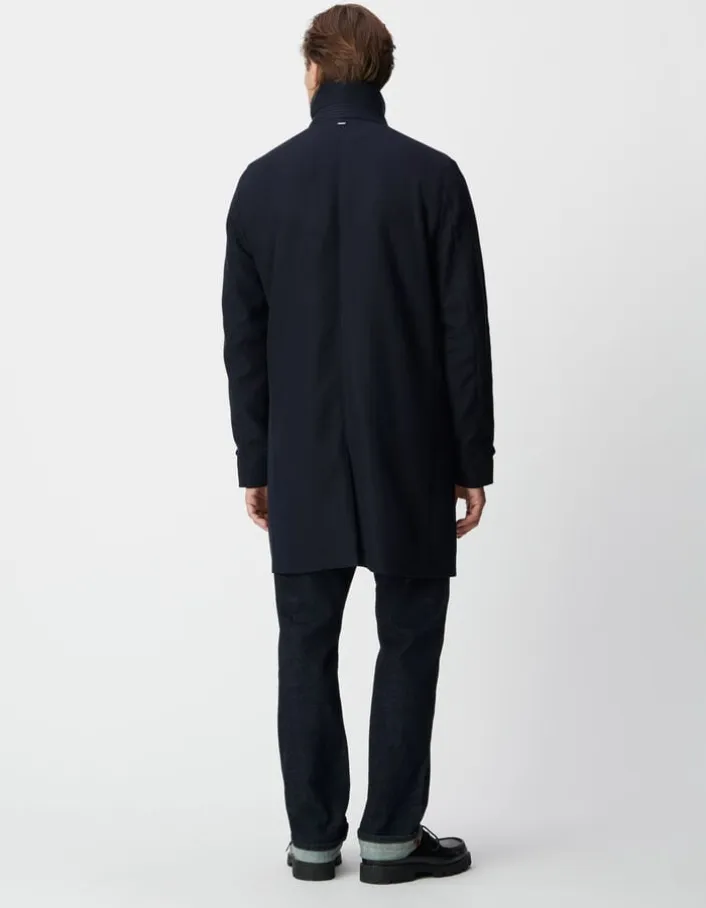 Trench marine avec parementure amovible Homme