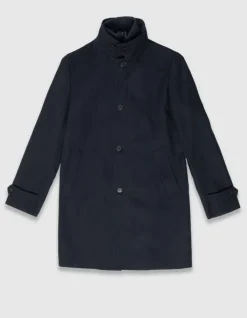 Trench marine avec parementure amovible Homme