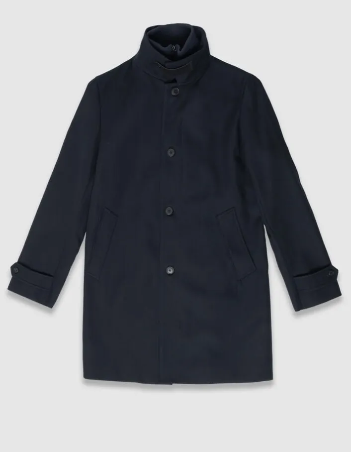 Trench marine avec parementure amovible Homme