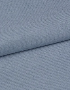T-shirt col rond bleu coton modal Homme