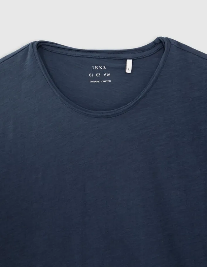 T-shirt L'Essentiel petrol coton bio col rond Homme