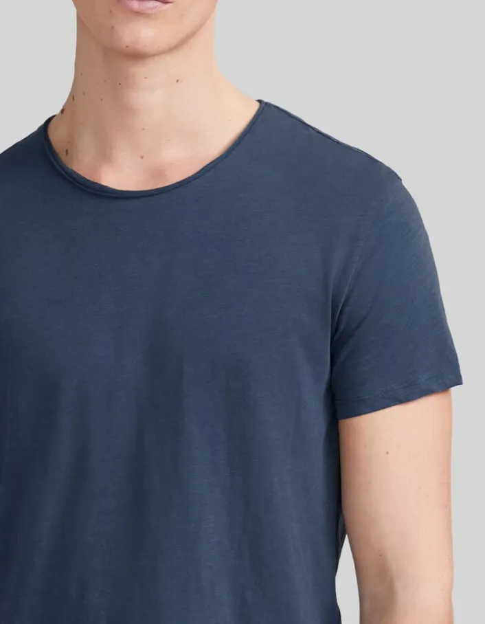T-shirt L'Essentiel petrol coton bio col rond Homme