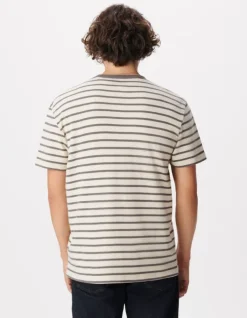 T-shirt manches courtes rayures grises Homme