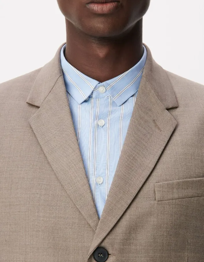 Veste de costume beige chiné TRAVEL SUIT Homme