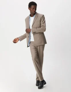 Veste de costume beige chiné TRAVEL SUIT Homme