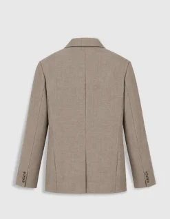 Veste de costume beige chiné TRAVEL SUIT Homme