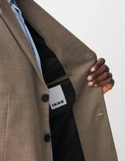 Veste de costume beige chiné TRAVEL SUIT Homme