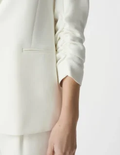 Veste de costume blanc cassé recyclé Femme