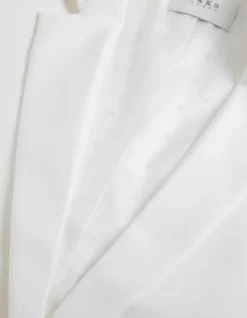 Veste de costume blanc cassé recyclé Femme