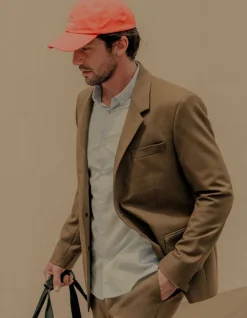 Veste de costume kaki TRAVEL SUIT Homme