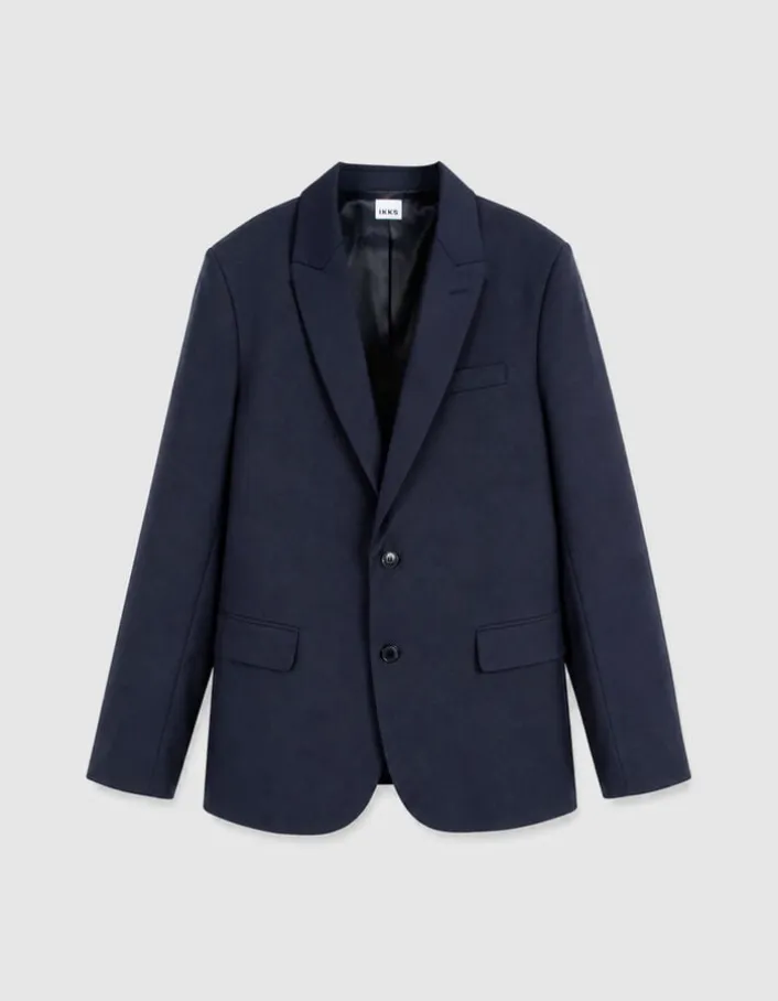 Veste de costume marine twill fantaisie Homme